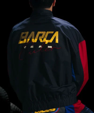 FC Barcelona Antracite Racing Jacket Back