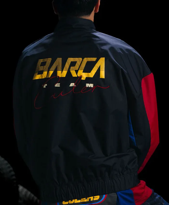 FC Barcelona Antracite Racing Jacket Back
