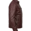 Fashion Waxed Quilted Leather Jacket