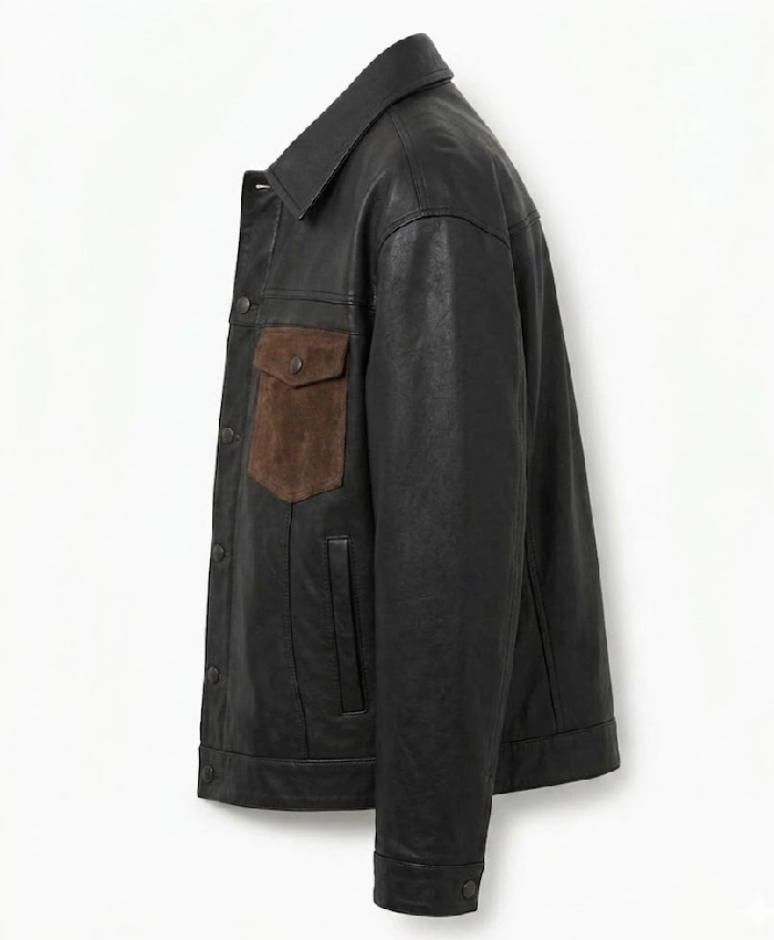 Fernando Black Leather Jacket