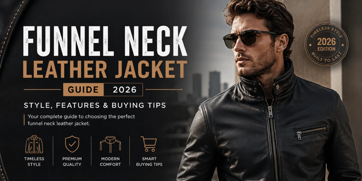 Funnel Neck Leather Jacket Guide 2026