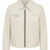 Ghana Forever Full Zip Leather Jacket Front