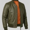 Heritage MA-1 Genuine Leather Flight Jacket For Men