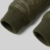 Heritage MA-1 Genuine Leather Flight Olive Green Jacket