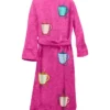 Hot Pink Mug Life Bathrobe