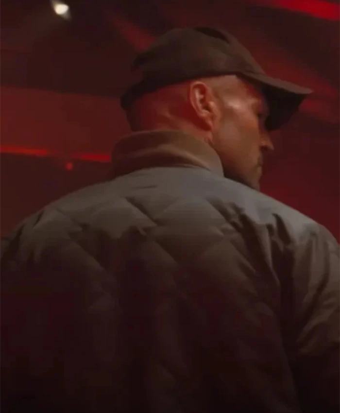 Jason Statham A Working Man Bomber Jacket back