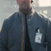 Jason Statham A Working Man Bomber Jacket closeup