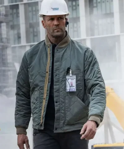 Jason Statham A Working Man Bomber Jacket front