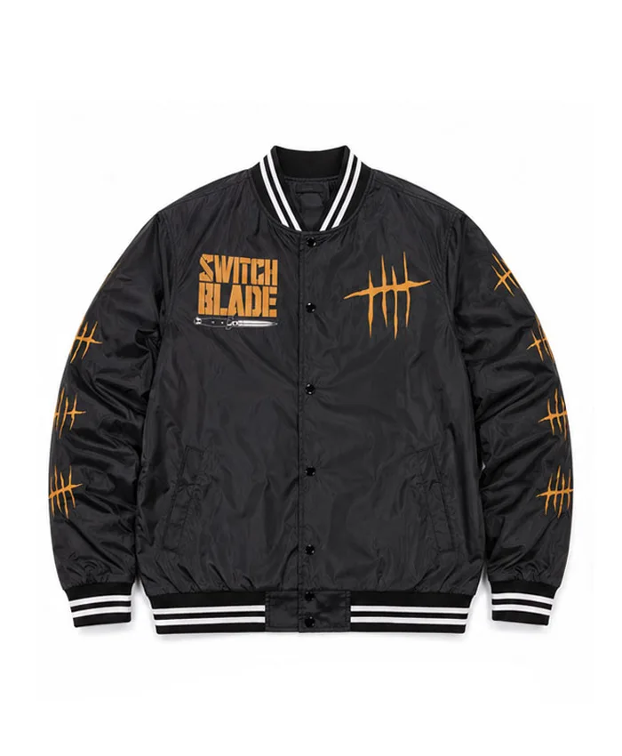 Jay White Switch Blade Black Satin Jacket Front