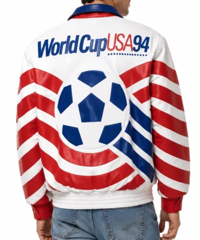 Jeff Hamilton USA World Cup 2026 Leather Jacket Back