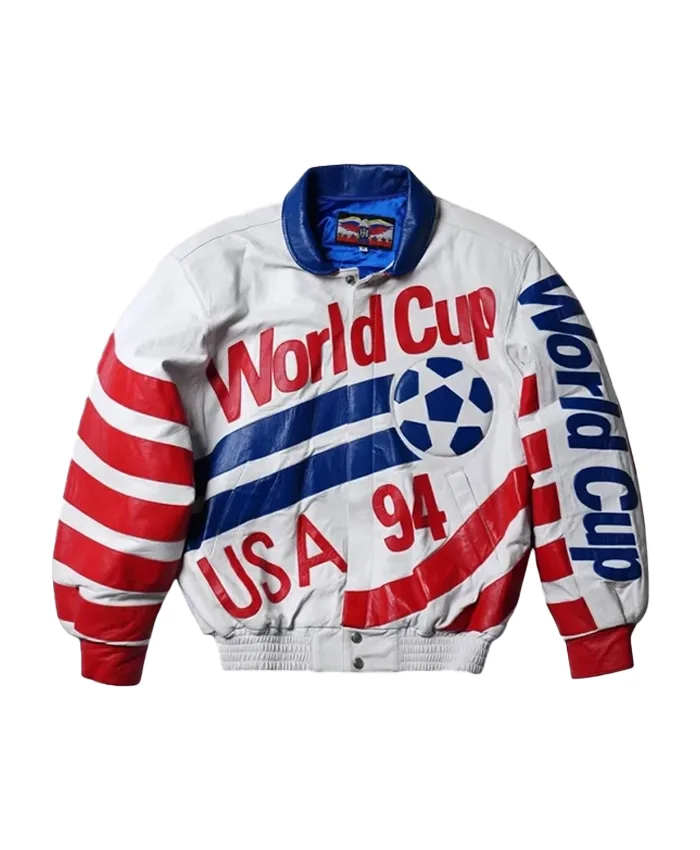 Jeff Hamilton USA World Cup Leather Jacket Front