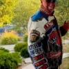 Jeff Hamilton x Knicks NBA Bomber Jacket SideJeff Hamilton x Knicks NBA Bomber Jacket Front