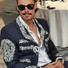 Joe Kelly Mariachi Printed Black Jacket Front