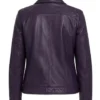 Jose Purple Womens Leather Jacket