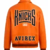 Knicks x Kith x Avirex Porsche 911 Orange Jacket Back
