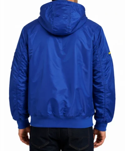 LA Dodgers Historic L-2B Hooded Bomber Jacket Back