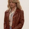 Laurie Forman That 70s Show Lisa Robin Kelly Brown Leather Jacket