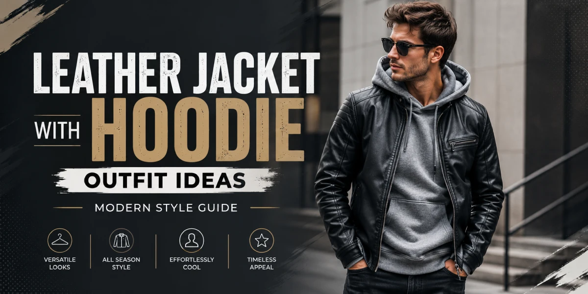 Leather Jacket with Hoodie Outfit Ideas