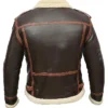 Leon Kennedy Resident Evil 4 Shearling Jacket For Sale
