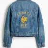 Levis X France World Cup Blue Denim Jacket For Men and Women