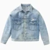 Levis x Nike Trucker Blue Cropped Denim Jacket
