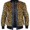 Lisa Rinna TV Series The Traitors Shearling Leopard Print Jacket