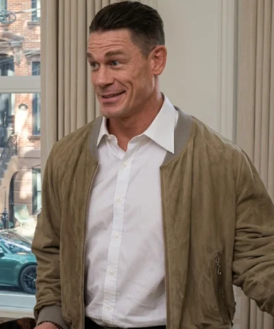 Little Brother Movie 2026 John Cena Beige Bomber Jacket