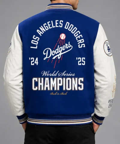 Los Angeles Dodgers 2025 World Series Champions Jacket Back