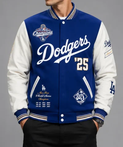 Los Angeles Dodgers 2025 World Series Champions Jacket Front