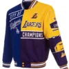Los Angeles Lakers and Dodgers City of Champions Bomber Block Jacket