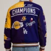Los Angeles Lakers and Dodgers City of Champions Jacket Back