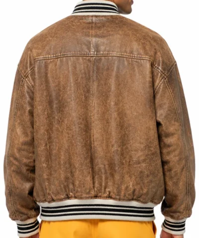 Love Island UK S13 Samraj Toor Leather Jacket Back