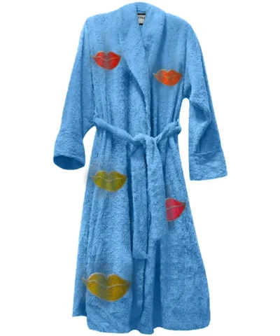 Lush Lips Blue Bathrobe