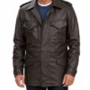 M65 Field Real Leather Jacket Front