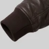 MA-1 Aviator Women Brown Sheepskin Jacket