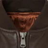 MA-1 Aviator Women Brown Sheepskin Leather Jacket