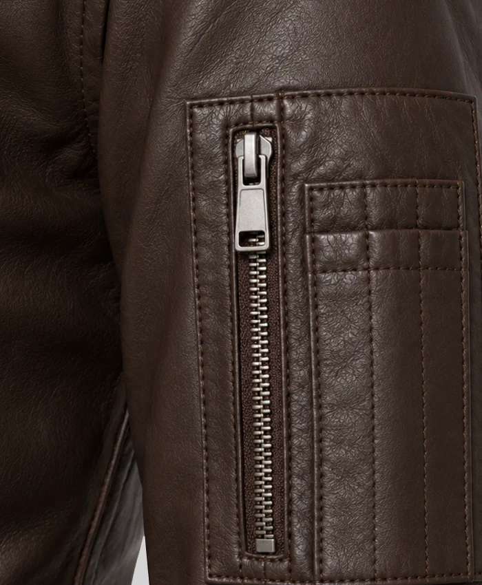 MA 1 Aviator Womens Brown Sheepskin Leather Jacket