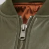 MA-1 Flight Lambskin Leather Bomber Jacket For Womens