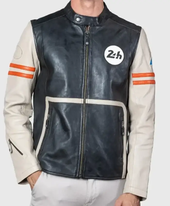 Mans Karl 24H Leather Jacket Front