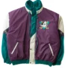 Men and Women Anaheim Ducks Vintage Bomber Full Snap Jacket
