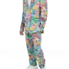Mens 2 Piece Spongebob Frenzy Multicolor Suit