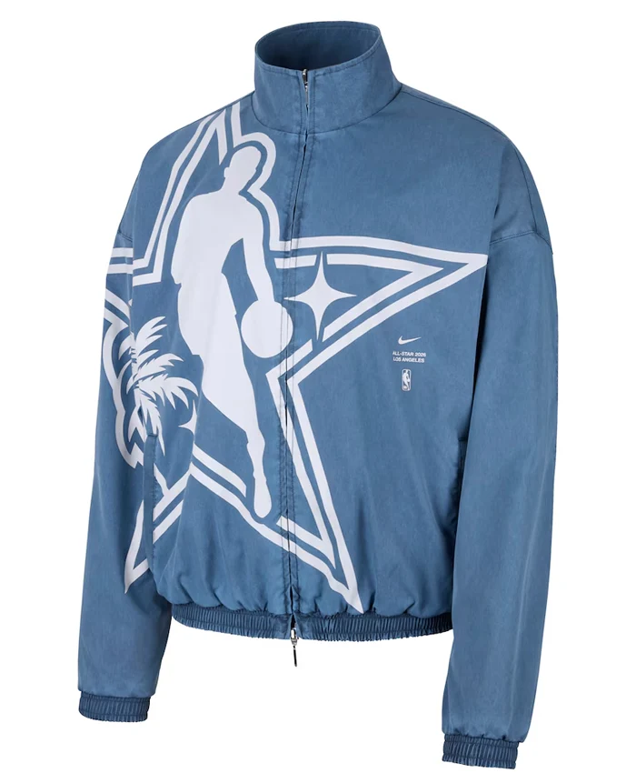 Mens 2026 NBA All Star Game Nike Standard Issue On Court Full Zip Game Jacket