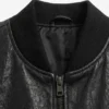 Mens Baggy Style Leather Bomber Jacket
