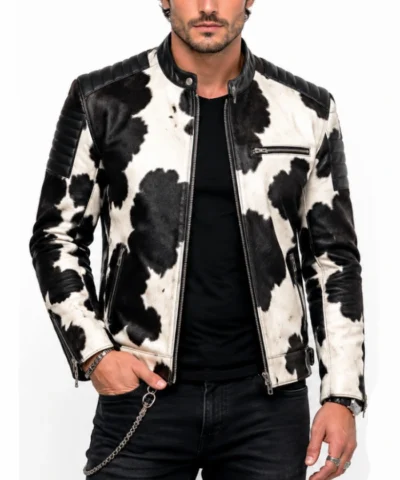 Buy Cafe Racer Cowhide Leather Jacket for men