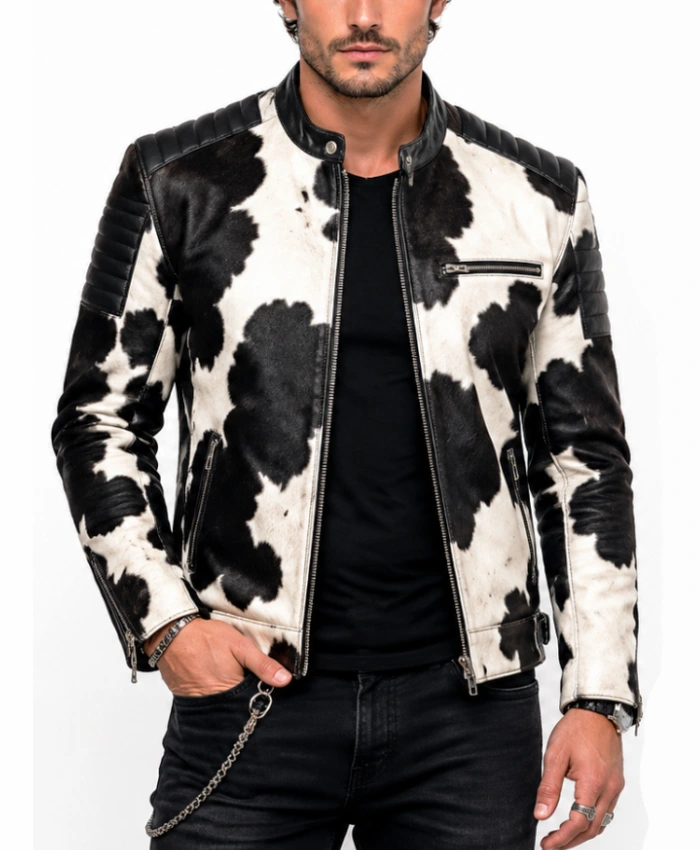 Buy Cafe Racer Cowhide Leather Jacket for men