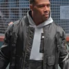 Michael Bolwaire All The Queens Men Season 05 Doc Black and Gold Zip Bomber Jacket