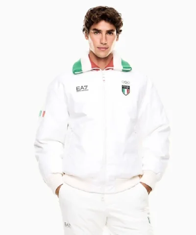 Milano Cortina 2026 Winter Olympics Team Italy EA7 Emporio Armani Bomber Jacket For Men and Women