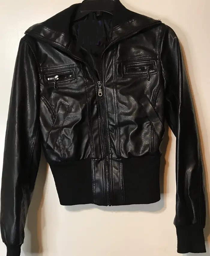 Miley Cyrus Max Azria Black Leather Jacket For Men And Women