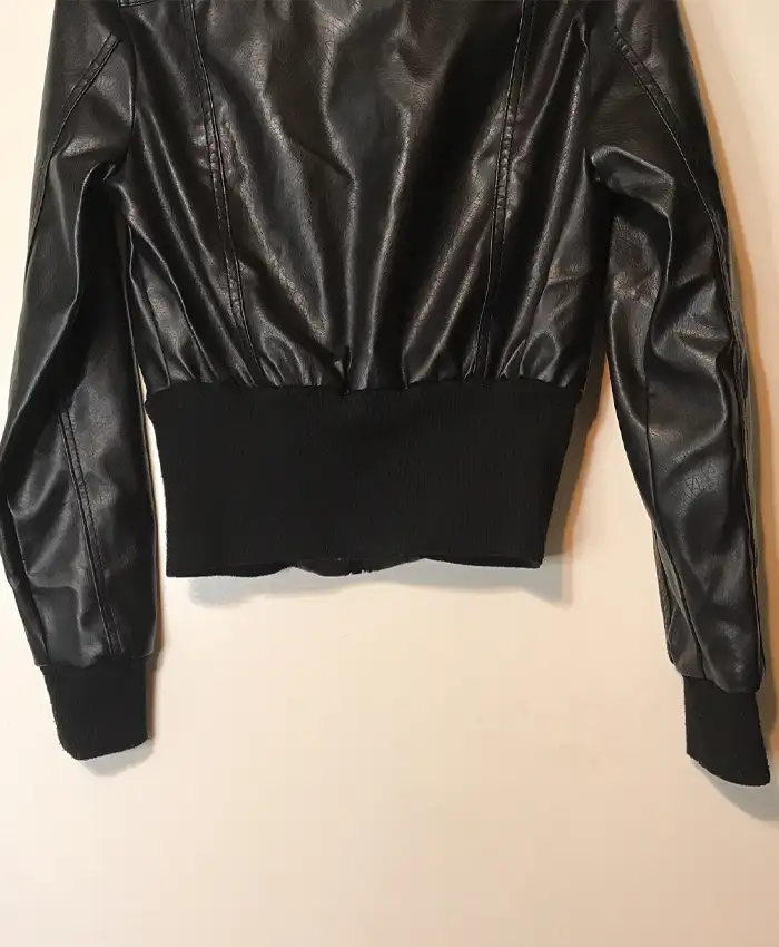 Miley Cyrus Max Azria Cropped Leather Jacket For Men And Women