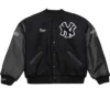 Mitchell And Ness Reasonable Doubt Jay Z30 x NY Yankees Black Full Snap Varsity Jacket For Sale